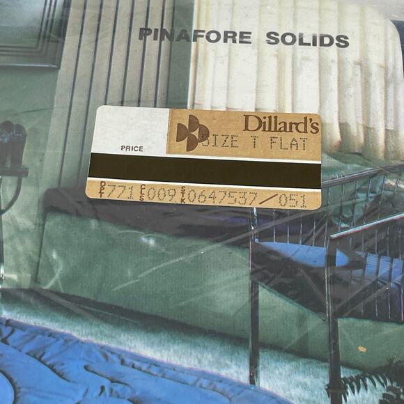 Springmaid Wondercale No-Iron Twin Sheets Navy Pinafore Solids New Old Stock NIP - Picture 7 of 11